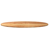 Table Top Light Brown 120x60x2 cm Solid Wood Oak Oval 4009047