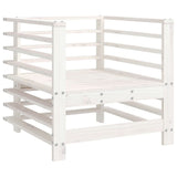 Garden Chairs with Cushions 2 pcs White Solid Wood Pine 825675