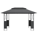 Gazebo with Roof Anthracite 400x300x270 cm Steel 360142