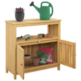Garden Console Table Light Acacia 80 x 35 x 75 cm 42026800