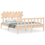 Bed Frame without Mattress 140x200 cm Solid Wood Pine 3193466