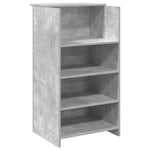 Reception Desk Concrete Grey 155x50x103.5 cm Engineered Wood 3324199