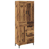 Highboard with Drawer 2 pcs Old Wood Engineered Wood 3415700