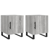 Bedside Cabinets 2 pcs Grey Sonoma 40x40x50 cm Engineered Wood 827625