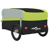 Bike Trailer Black and Green 45 kg Iron 94053