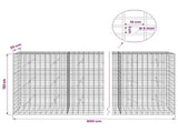Gabion with 5 mm Wire and 5x10 cm Mesh 800x20x150 cm 3464578