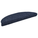 Stair Mats Self-adhesive 30 pcs 56x17x3 cm Blue Half Round 3365684