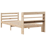 Bed Frame with Headboard without Mattress 75x190 cm Small Single 3306629