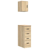 ZNTS Garage Cabinets 2 pcs Sonoma Oak Engineered Wood 3328316