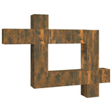 10 Piece TV Cabinet Set Smoked Oak Engineered Wood 3120320
