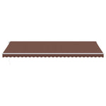 ZNTS Manual Retractable Awning with LED Brown 600x350 cm 3215400