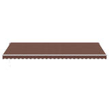 ZNTS Manual Retractable Awning with LED Brown 600x350 cm 3215400