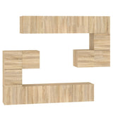 Wall-mounted TV Cabinet Sonoma Oak Engineered Wood 3114584