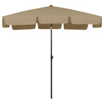 Beach Parasol Taupe 200x125 cm 314730