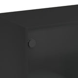 Highboard Black Engineered Wood 68x37x109 cm Highboard 3295851