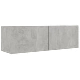 9 Piece TV Cabinet Set Concrete Grey Engineered Wood 3079158