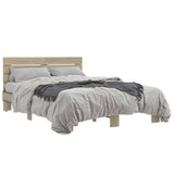 Bed Frame without Mattress Sonoma Oak 135x190 cm Double 3280163