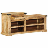 Bench with Drawer Brown 110 x 35 x 50 cm Rough Mango 4019631