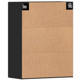 Wall Mounted Cabinets 2 pcs Black Engineered Wood 3197986