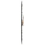 ZNTS Wall Clock Black Ø60 cm Iron 4008410