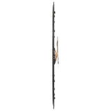 ZNTS Wall Clock Black Ø60 cm Iron 4008410