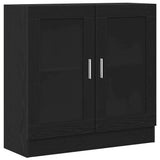 Book Cabinet Black Oak 82.5 x 30.5 x 80 cm Engineered Wood 862518