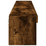 TV Cabinets with LED Lights 2 pcs Smoked Oak 100x30x30 cm 837164