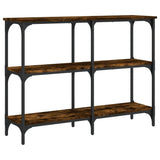Console Table Smoked Oak 100x29x75 cm Engineered Wood 834102