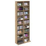 CD Cabinet Artisan Oak 65 x 23.5 x 175 cm Engineered Wood 8012665