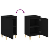 Bedside Cabinets 2 pcs Black 40x35x70 cm Engineered Wood 819631