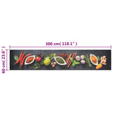 Kitchen Rug Washable Spices 60x300 cm Velvet 136542