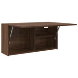 Bathroom Wall Cabinet Brown Oak 80x25x40 cm Engineered Wood 860091