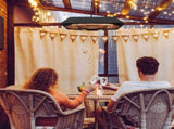 2000W Electric Hanging Patio Heater Ceiling Mounted Halogen Heating Indoor Outdoor with Remote T3398P322174