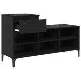 Shoe Cabinet Black oak 102 x 36 x 60 cm Engineered wood 881044