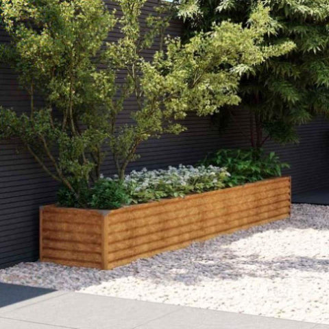 Garden Raised Bed 291x50x36 cm Corten Steel 151977