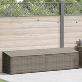 Garden Storage Box Grey 220x50x58 cm Poly Rattan 4104076
