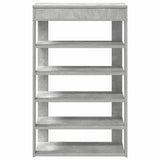 Shoe Rack Concrete Grey 60x30x98 cm Engineered Wood 859926