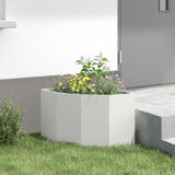 Corner Planter White 45 x 45 x 35 cm Steel 883648