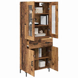 Highboard with Drawer 2 pcs Old Wood Engineered Wood 3415724