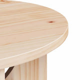 Coffee Table Natural 50 x 50 x 35 cm Solid pine wood 873529