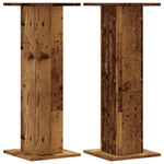 Plant Stands 2 pcs Old Wood 30x30x80 cm Engineered Wood 3307871