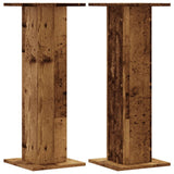 Plant Stands 2 pcs Old Wood 30x30x80 cm Engineered Wood 3307871