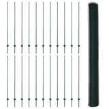 Welded Wire Fence 50 x 1.6 m PVC-Coated Steel Green 3336769