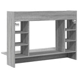 Wall-Mounted Desk Grey Sonoma 105x48x75 cm Engineered Wood 847973