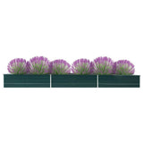 47065 Garden Raised Bed Galvanised Steel 480x80x45 cm Green