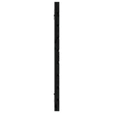 Wall Headboard Black 126x3x63 cm Solid Wood Pine 824732