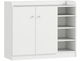 Shoe Storage Cabinet Two Doors w/ Adjustable 4 Shelves Cupboard Footwear Rack Stand Organiser T3398P344244