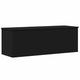 Storage Box Black 102x35x35 cm Engineered Wood 840689