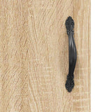 Wall Mounted Cabinet Sonoma Oak 69.5x34x90 cm Engineered Wood 834989