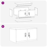 Storage Cabinet Anthracite 80 x 40 x 40 cm Steel 891672